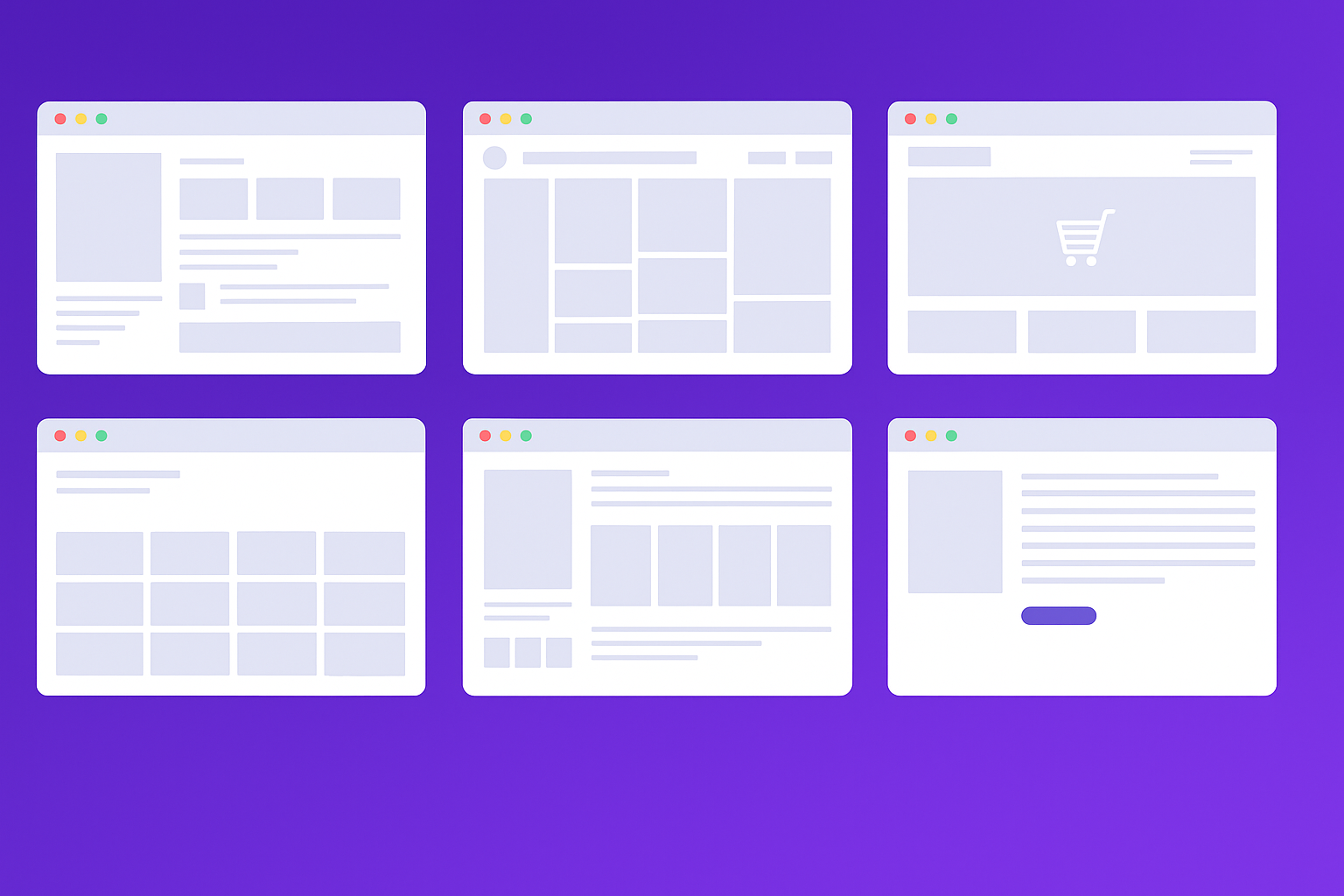 Diagram showing different webpage layouts prioritizing high-value content